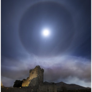 Moon halo Ross Castle