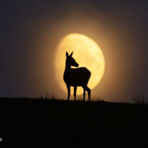Deer and the Moon