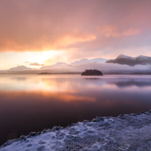 Lough Leane and snow