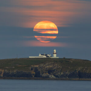 Moon at Galley head