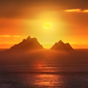 Skellig Michael and Moon