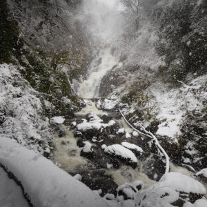 Torc waterfall snow