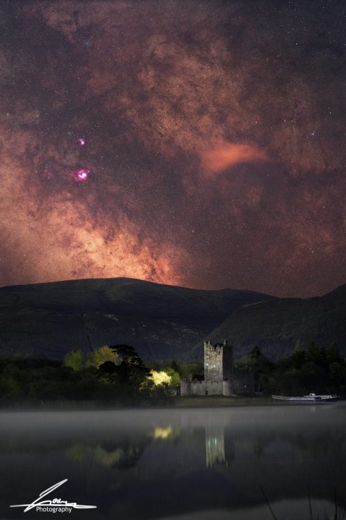 Ross Castle under the stars Killarney Ireland