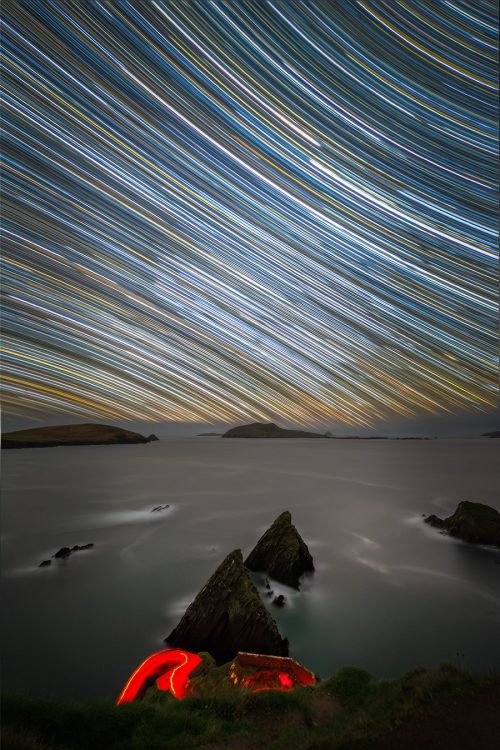 Dunquin pier star trails